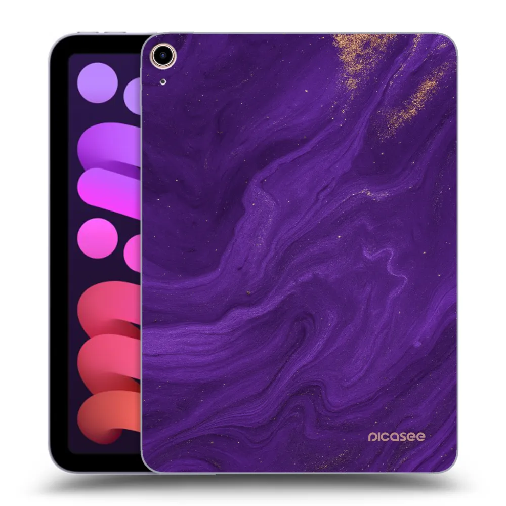 Picasee transparente Silikonhülle für Apple iPad mini 2021 (6. gen) - Purple