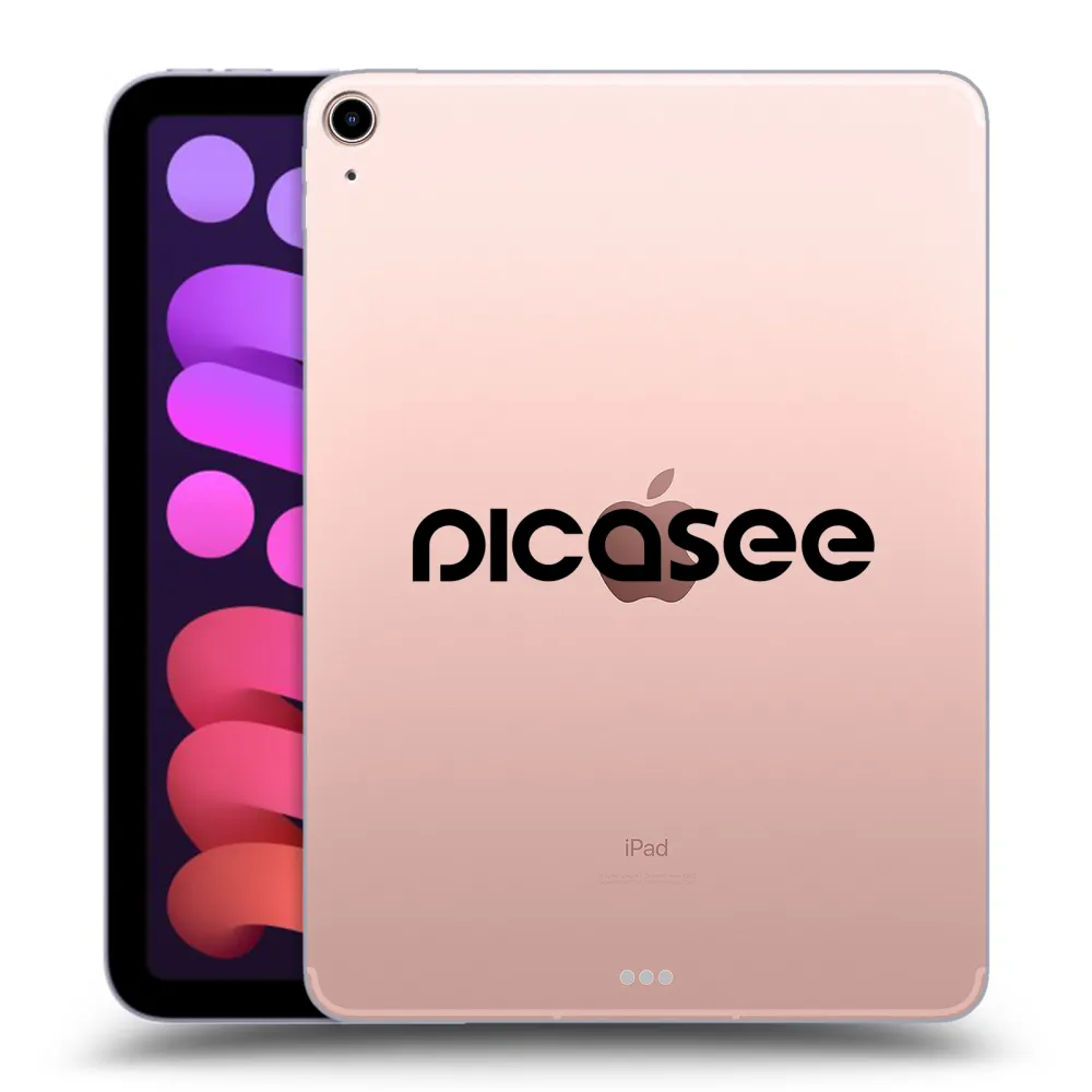 Picasee transparente Silikonhülle für Apple iPad mini 2021 (6. gen) - Picasee - new logo - black