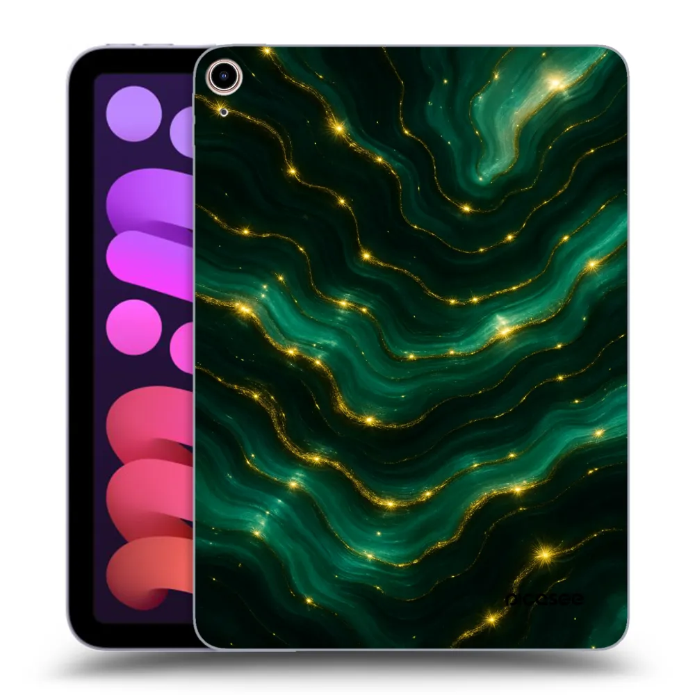 Picasee transparente Silikonhülle für Apple iPad mini 2021 (6. gen) - Emerald
