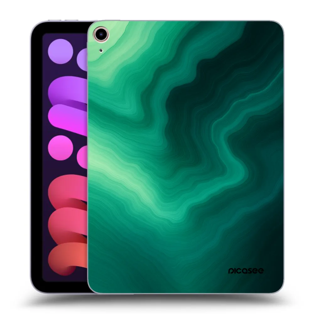 Picasee transparente Silikonhülle für Apple iPad mini 2021 (6. gen) - Malachite