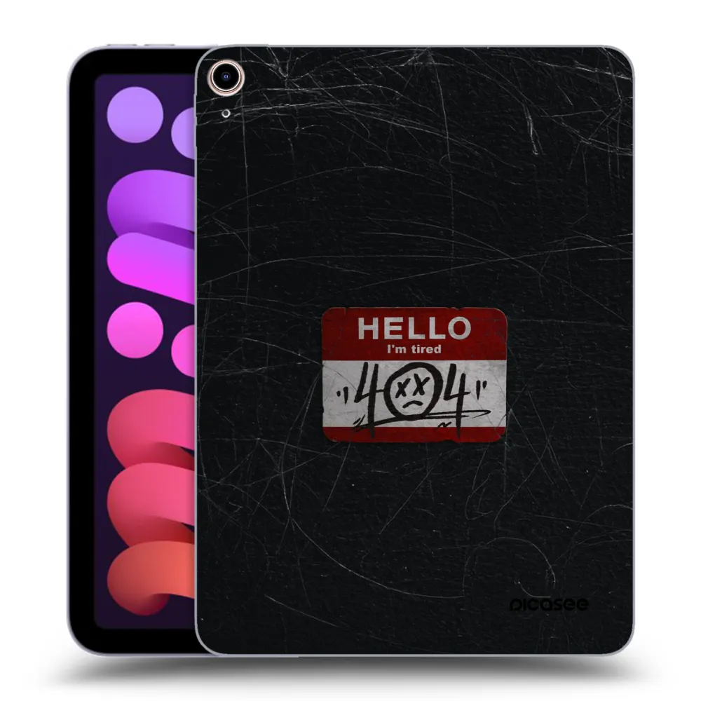 Picasee transparente Silikonhülle für Apple iPad mini 2021 (6. gen) - HELLO 404