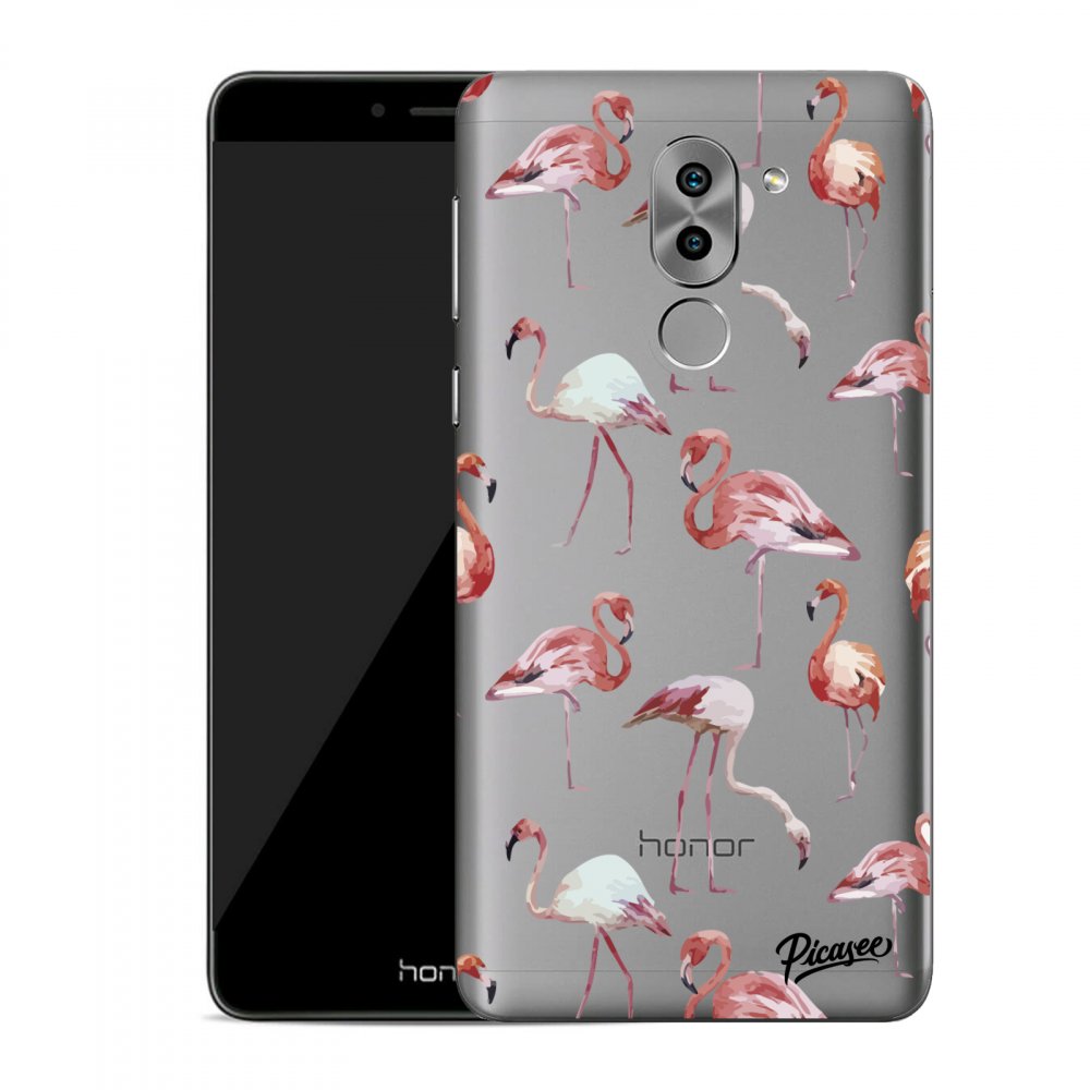 Picasee Honor 6X Hülle - Transparentes Silikon - Flamingos