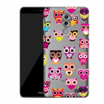 Picasee Honor 6X Hülle - Transparentes Silikon - Owls