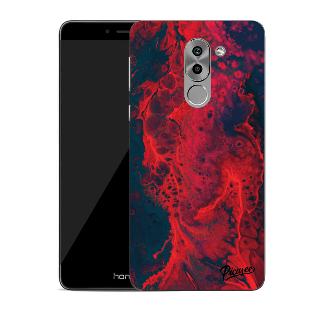 Picasee Honor 6X Hülle - Transparenter Kunststoff - Organic red
