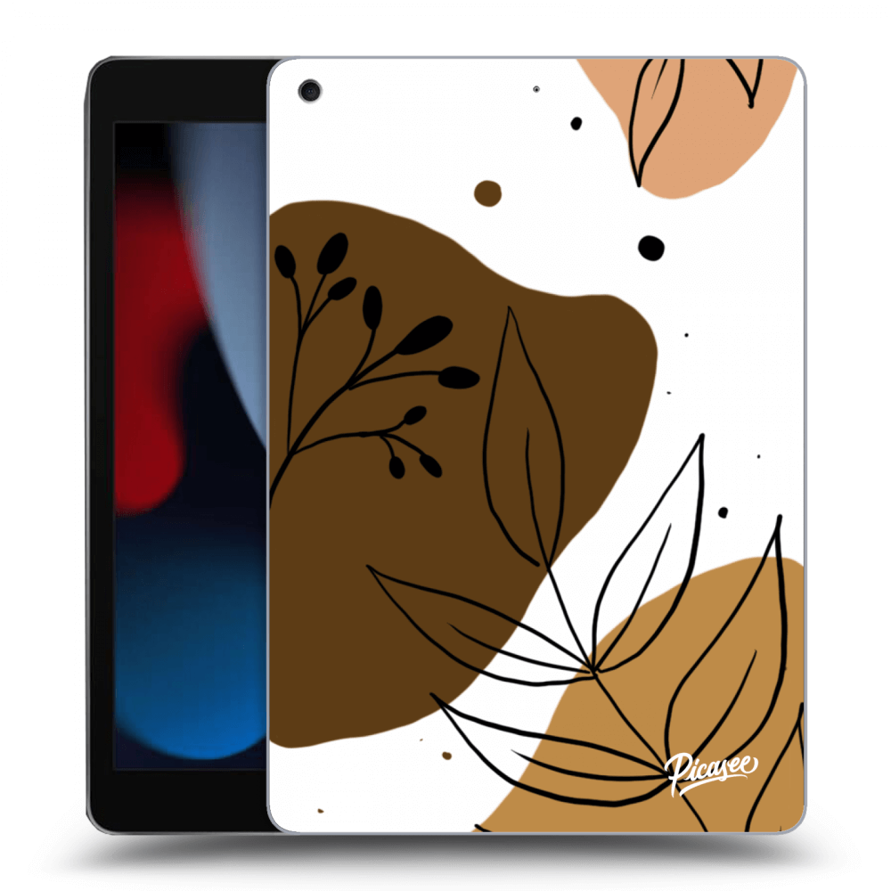 Picasee Schwarze Silikonhülle für Apple iPad 10.2" 2021 (9. gen) - Boho style