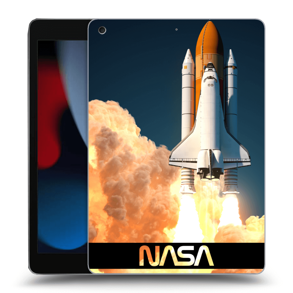 Picasee transparente Silikonhülle für Apple iPad 10.2" 2021 (9. gen) - Space Shuttle