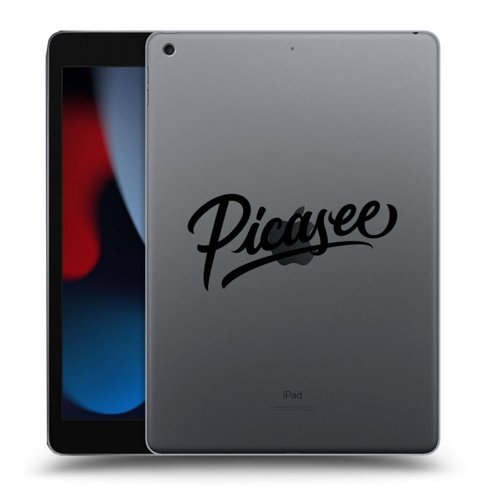 Picasee transparente Silikonhülle für Apple iPad 10.2" 2021 (9. gen) - Picasee - black