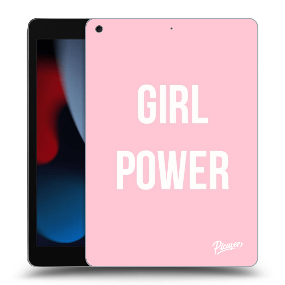 Picasee transparente Silikonhülle für Apple iPad 10.2" 2021 (9. gen) - Girl power