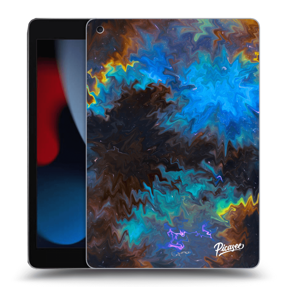 Picasee Schwarze Silikonhülle für Apple iPad 10.2" 2021 (9. gen) - Space
