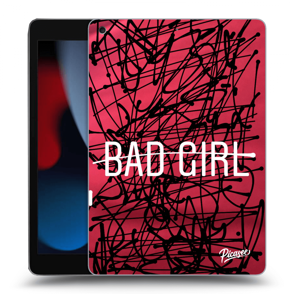 Picasee transparente Silikonhülle für Apple iPad 10.2" 2021 (9. gen) - Bad girl