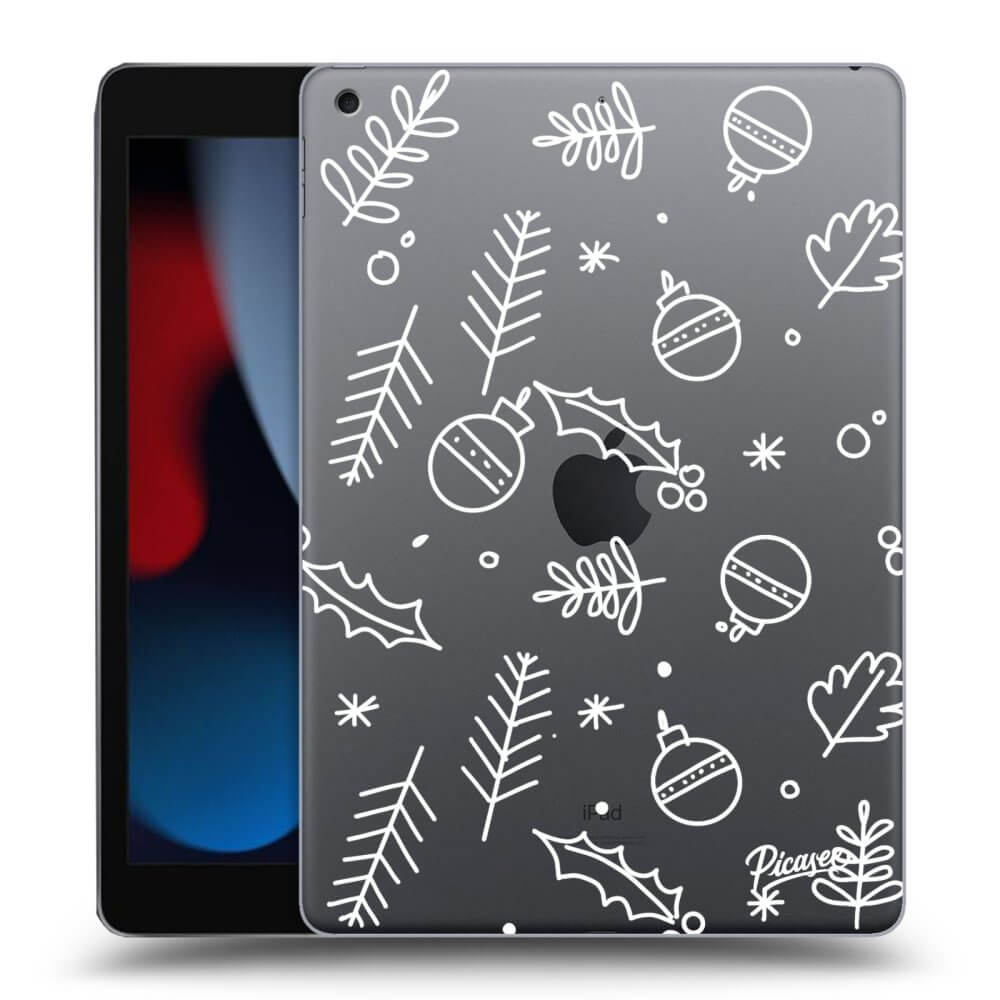 Picasee transparente Silikonhülle für Apple iPad 10.2" 2021 (9. gen) - Mistletoe