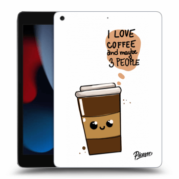 Picasee Schwarze Silikonhülle für Apple iPad 10.2" 2021 (9. gen) - Cute coffee