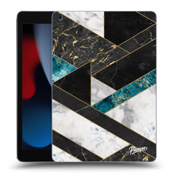 Picasee transparente Silikonhülle für Apple iPad 10.2" 2021 (9. gen) - Dark geometry