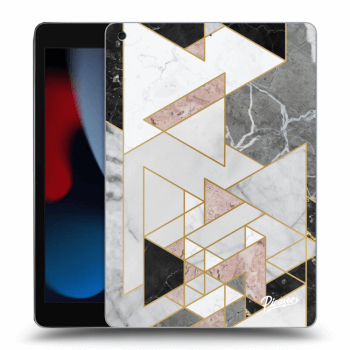 Picasee Schwarze Silikonhülle für Apple iPad 10.2" 2021 (9. gen) - Light geometry