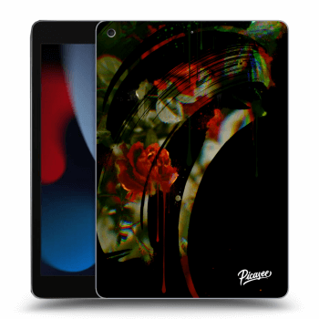 Picasee transparente Silikonhülle für Apple iPad 10.2" 2021 (9. gen) - Roses black