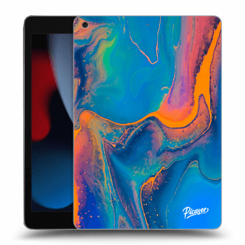 Picasee transparente Silikonhülle für Apple iPad 10.2" 2021 (9. gen) - Rainbow