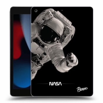 Picasee Schwarze Silikonhülle für Apple iPad 10.2" 2021 (9. gen) - Astronaut Big