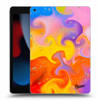 Picasee transparente Silikonhülle für Apple iPad 10.2" 2021 (9. gen) - Bubbles