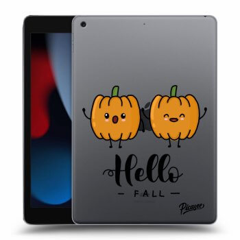Picasee transparente Silikonhülle für Apple iPad 10.2" 2021 (9. gen) - Hallo Fall
