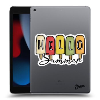 Picasee transparente Silikonhülle für Apple iPad 10.2" 2021 (9. gen) - Ice Cream