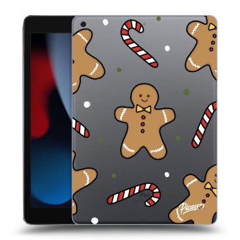 Picasee transparente Silikonhülle für Apple iPad 10.2" 2021 (9. gen) - Gingerbread