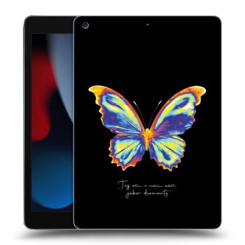 Picasee Schwarze Silikonhülle für Apple iPad 10.2" 2021 (9. gen) - Diamanty Black