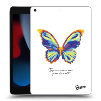 Picasee transparente Silikonhülle für Apple iPad 10.2" 2021 (9. gen) - Diamanty White