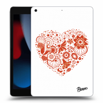 Picasee transparente Silikonhülle für Apple iPad 10.2" 2021 (9. gen) - Big heart