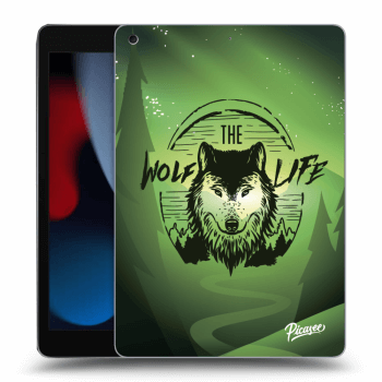 Picasee transparente Silikonhülle für Apple iPad 10.2" 2021 (9. gen) - Wolf life