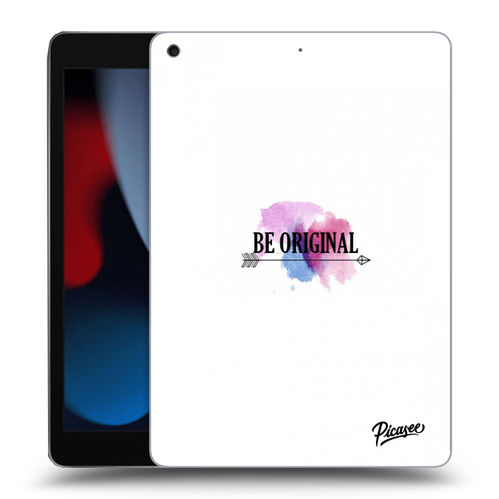 Picasee transparente Silikonhülle für Apple iPad 10.2" 2021 (9. gen) - Be original