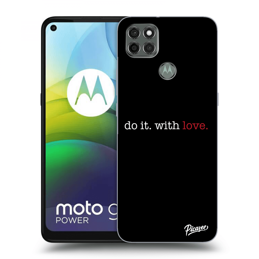 Picasee Motorola Moto G9 Power Hülle - Schwarzes Silikon - Do it. With love.