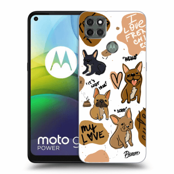 Picasee Motorola Moto G9 Power Hülle - Schwarzes Silikon - Frenchies
