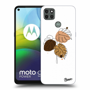 Picasee Motorola Moto G9 Power Hülle - Schwarzes Silikon - Monstera
