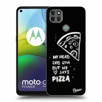 Picasee Motorola Moto G9 Power Hülle - Schwarzes Silikon - Pizza