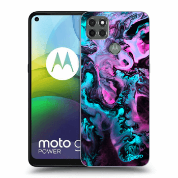Picasee Motorola Moto G9 Power Hülle - Schwarzes Silikon - Lean
