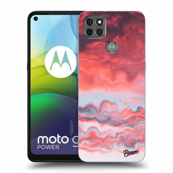 Picasee Motorola Moto G9 Power Hülle - Schwarzes Silikon - Sunset