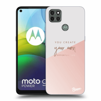 Picasee Motorola Moto G9 Power Hülle - Schwarzes Silikon - You create your own opportunities