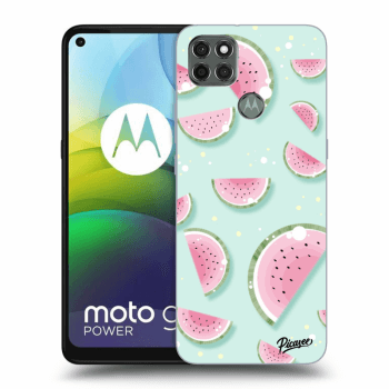 Picasee Motorola Moto G9 Power Hülle - Schwarzes Silikon - Watermelon 2