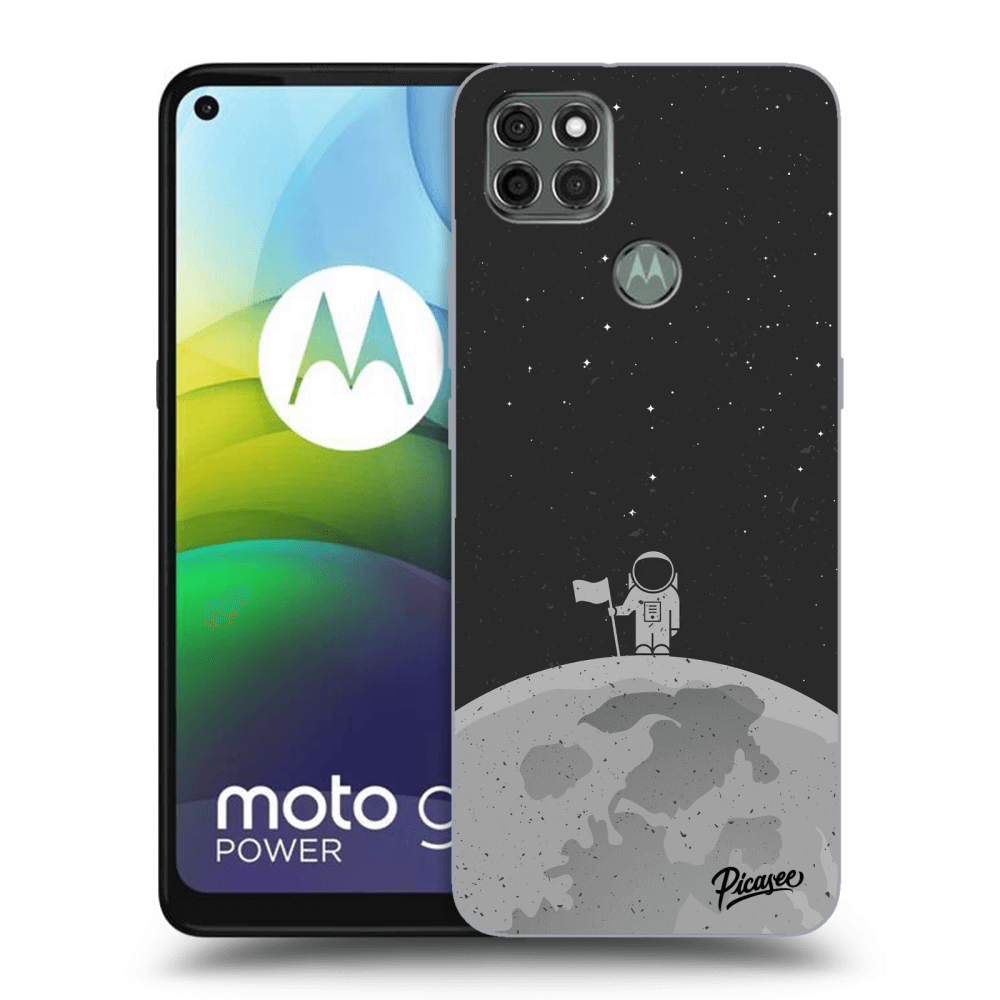 Picasee Motorola Moto G9 Power Hülle - Schwarzes Silikon - Astronaut