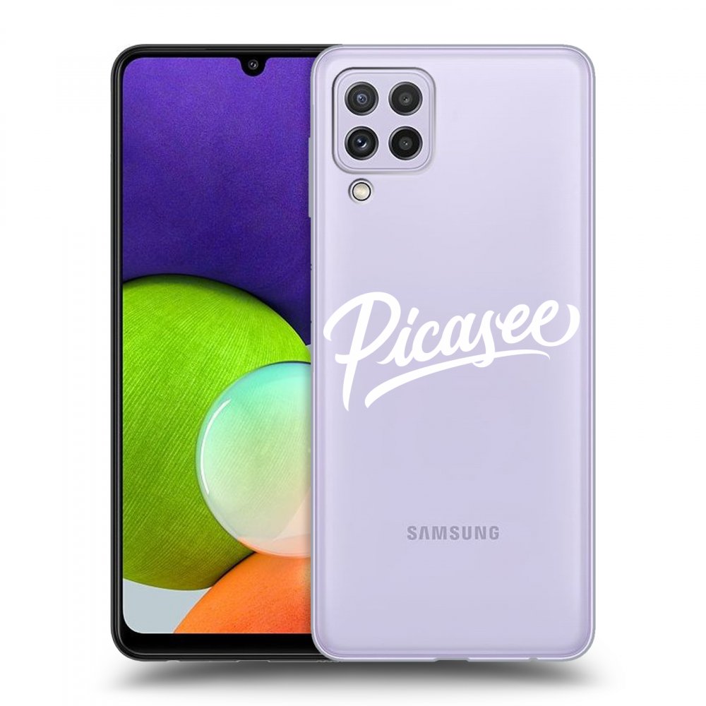 Picasee Samsung Galaxy A22 A225F 4G Hülle - Transparentes Silikon - Picasee - White