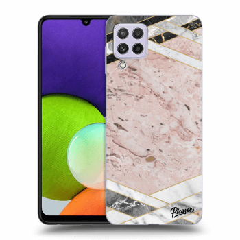 Hülle für Samsung Galaxy A22 A225F - Pink geometry