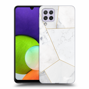 Hülle für Samsung Galaxy A22 A225F 4G - White tile