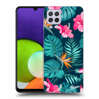 Hülle für Samsung Galaxy A22 A225F - Pink Monstera