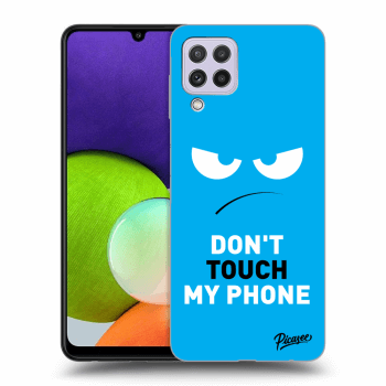 Hülle für Samsung Galaxy A22 A225F - Angry Eyes - Blue