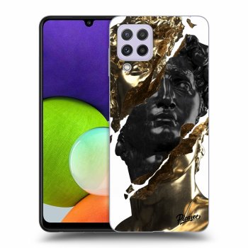 Hülle für Samsung Galaxy A22 A225F - Gold - Black