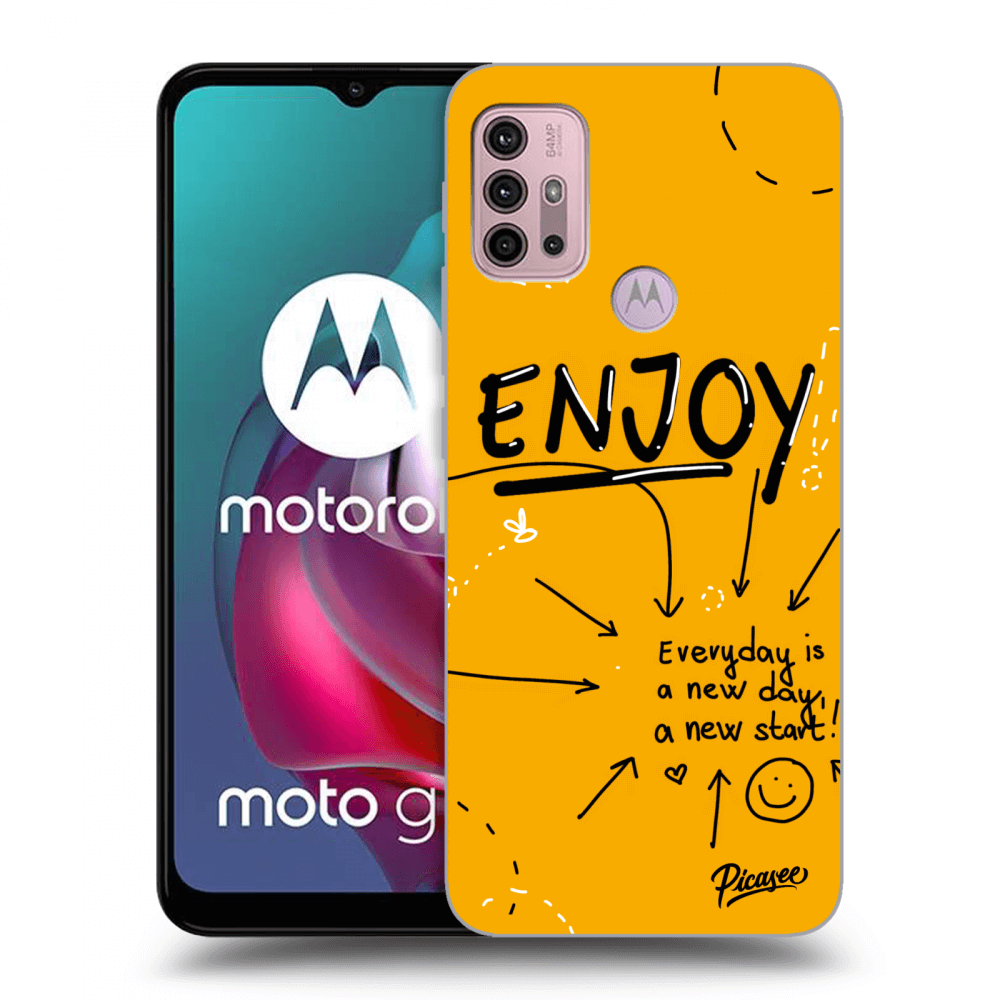 Picasee Motorola Moto G30 Hülle - Schwarzes Silikon - Enjoy