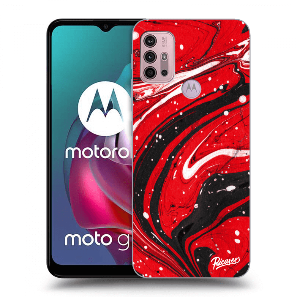 Picasee ULTIMATE CASE für Motorola Moto G30 - Red black