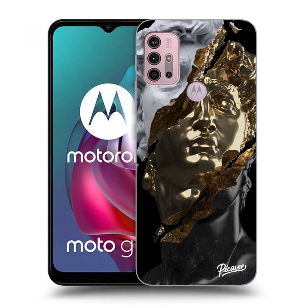 Picasee Motorola Moto G30 Hülle - Schwarzes Silikon - Trigger