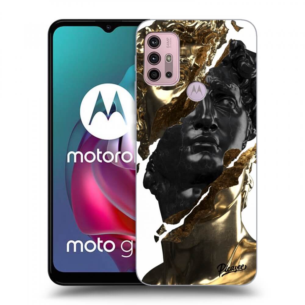 Picasee ULTIMATE CASE für Motorola Moto G30 - Gold - Black