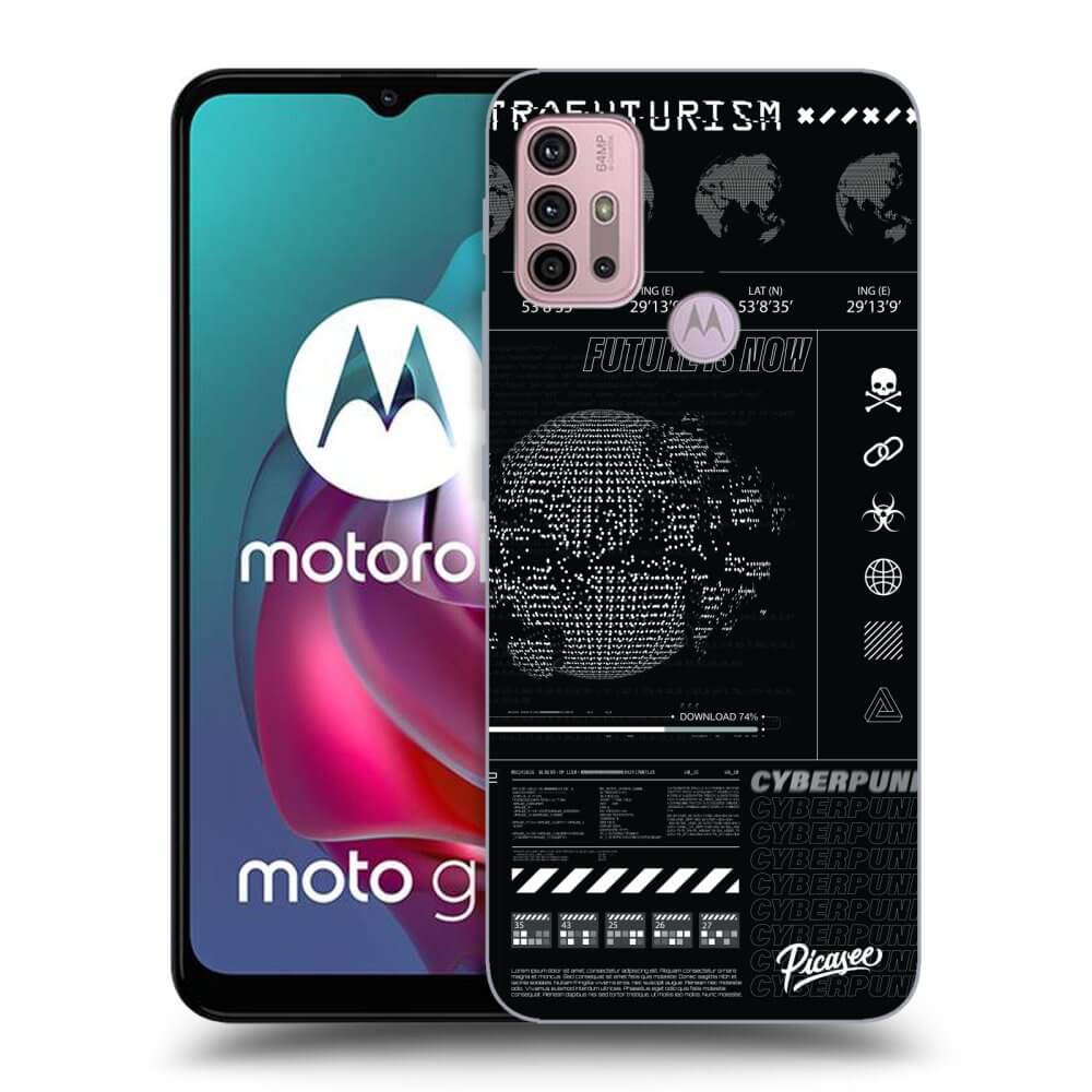 Picasee Motorola Moto G30 Hülle - Schwarzes Silikon - FUTURE